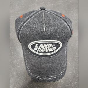 NWOT Land Rover Baseball Cap Dark Gray Embroidered Logo Adjustable Strap Hat